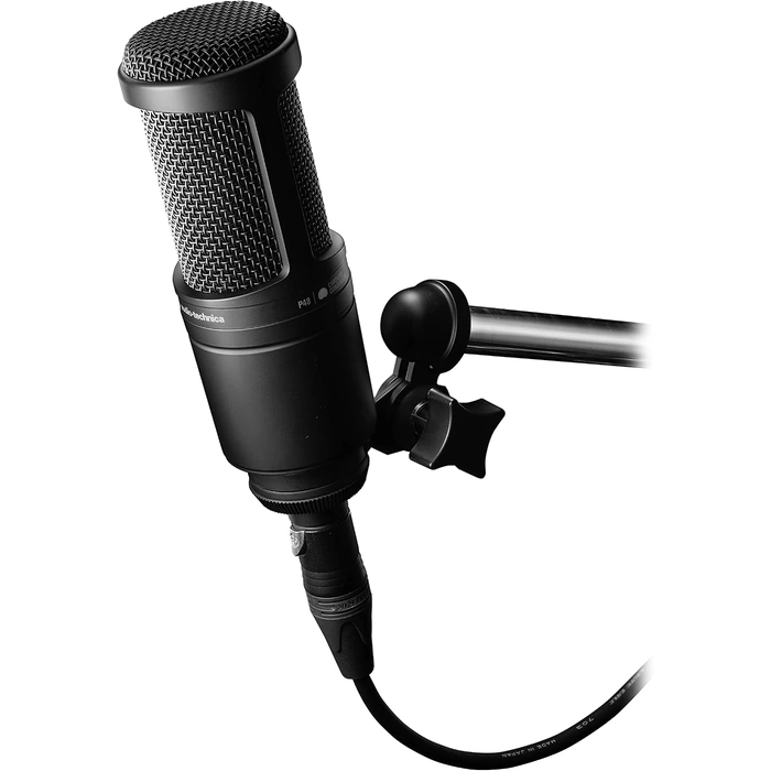 Audio-Technica AT2020 Micrófono de Condensador Cardioide XLR para Estudio y Grabación - Imagen 2