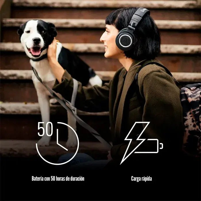 Audífonos Audio-Technica ATH-M50xBT2 Bluetooth Inalámbricos Over-Ear con 50 Horas de Batería - Imagen 10