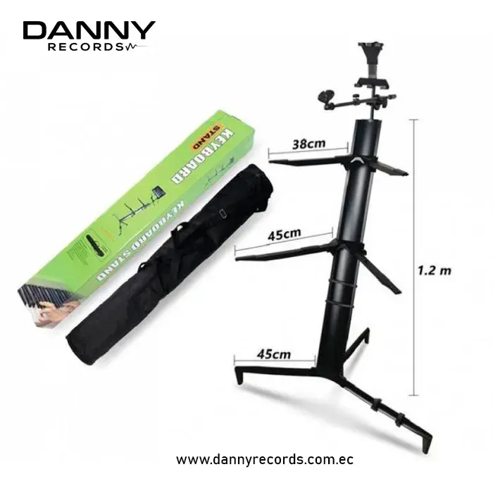 Feur FU‑882 | Soporte Pro Dual para Teclado con Brazo de Micrófono y Soporte para Tablet - Imagen 2