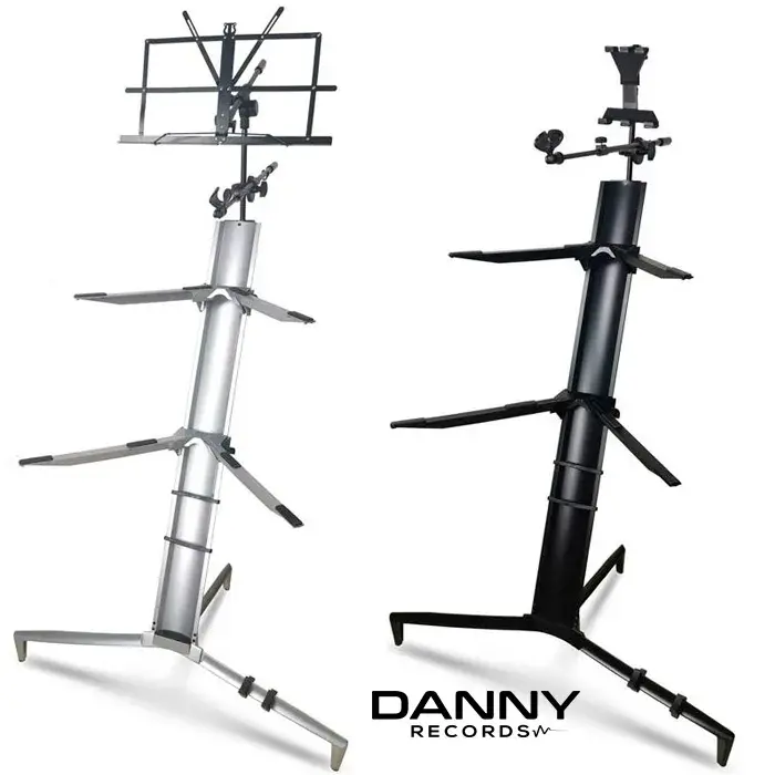 Feur FU‑882 | Soporte Pro Dual para Teclado con Brazo de Micrófono y Soporte para Tablet - Imagen 7