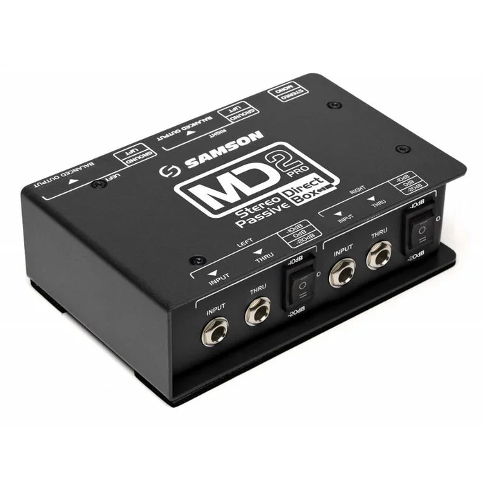 Caja Directa Pasiva para Instrumentos Estéreo - Samson MD2PRO Profesional
