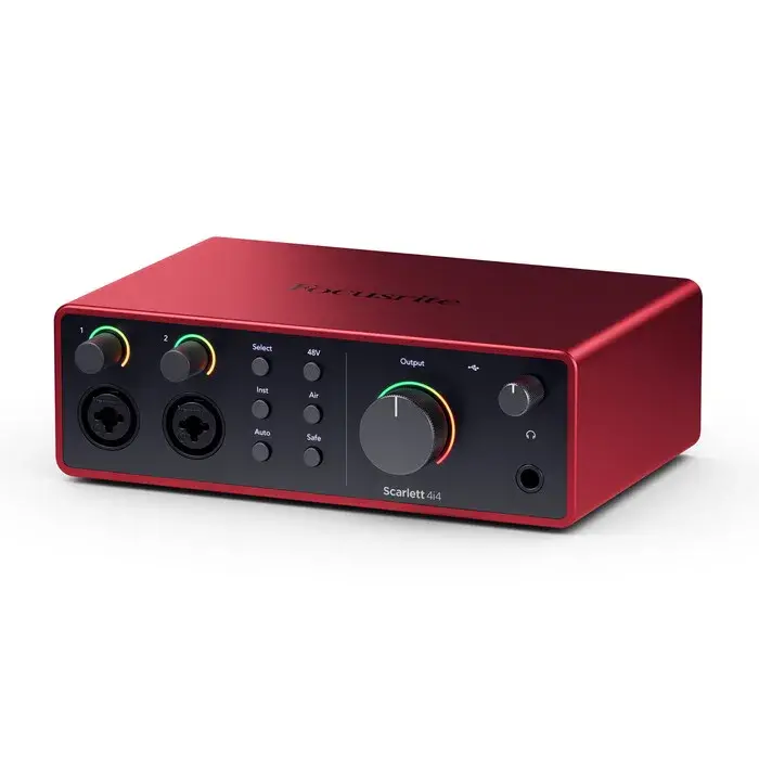 Focusrite Scarlett 4i4 4th Gen Interfaz de Audio USB-C 4 Entradas 4 Salidas 24-bit/192 kHz con MIDI - Imagen 4