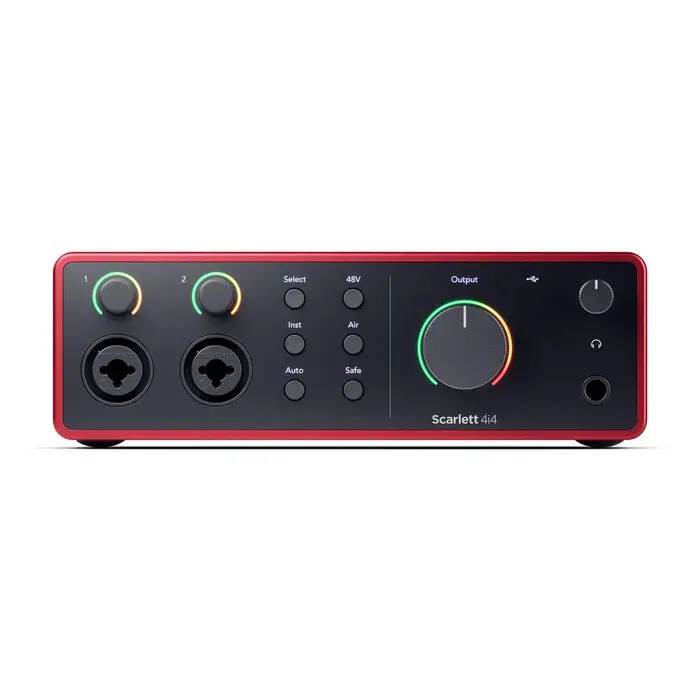 Focusrite Scarlett 4i4 4th Gen Interfaz de Audio USB-C 4 Entradas 4 Salidas 24-bit/192 kHz con MIDI - Imagen 3