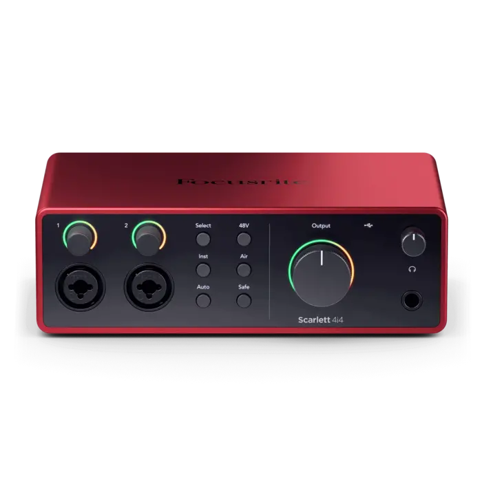 Focusrite Scarlett 4i4 4th Gen Interfaz de Audio USB-C 4 Entradas 4 Salidas 24-bit/192 kHz con MIDI - Imagen 2