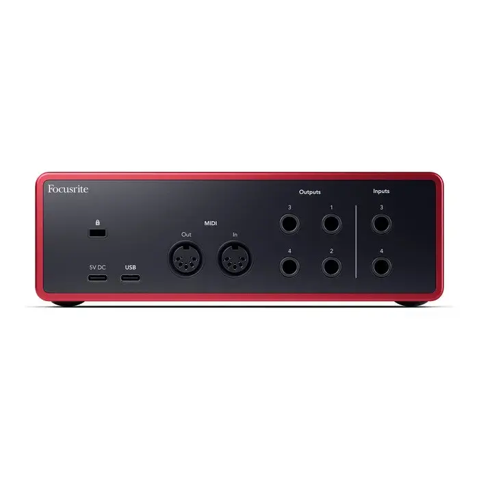Focusrite Scarlett 4i4 4th Gen Interfaz de Audio USB-C 4 Entradas 4 Salidas 24-bit/192 kHz con MIDI - Imagen 5
