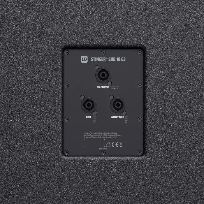 LD Systems STINGER SUB 18 G3 Subwoofer Pasivo 18" 800W RMS Bass Reflex para Sonido Profesional - Imagen 8