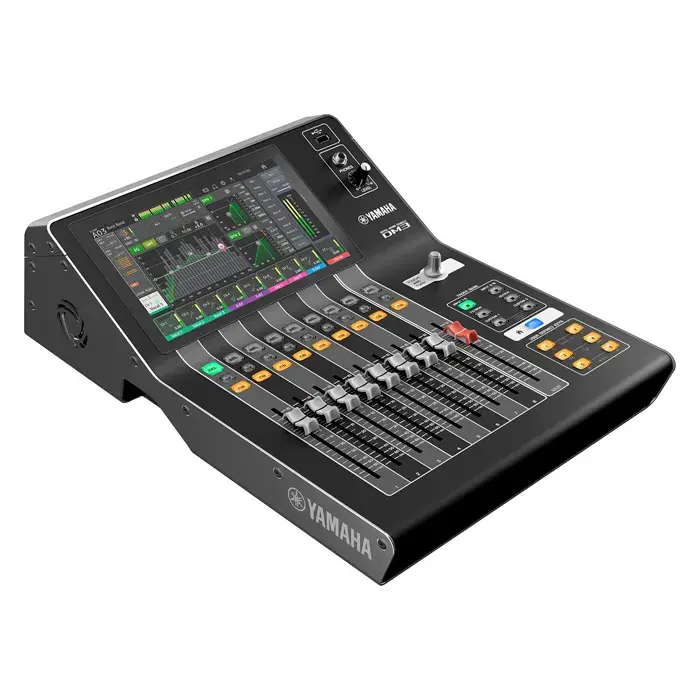 Consola Digital Yamaha DM3 Dante de 16 Canales | Mezcladora Profesional 96 kHz con Red Dante, USB 18×18 y Pantalla Táctil de 9"