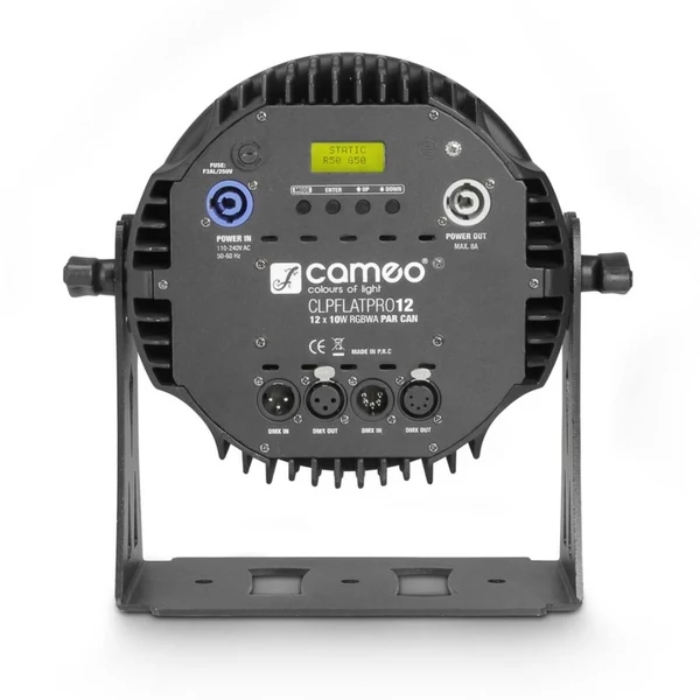 Cameo FLAT PRO 12 RGBWA CLPFLATPRO12 – PAR LED Profesional 12×10W RGBWA DMX para Escenarios y Eventos - Imagen 4