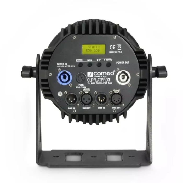 Cameo FLAT PRO 7 RGBWA CLPFLATPRO7 – PAR LED Profesional 7×10W RGBWA DMX para Escenarios y Eventos - Imagen 3