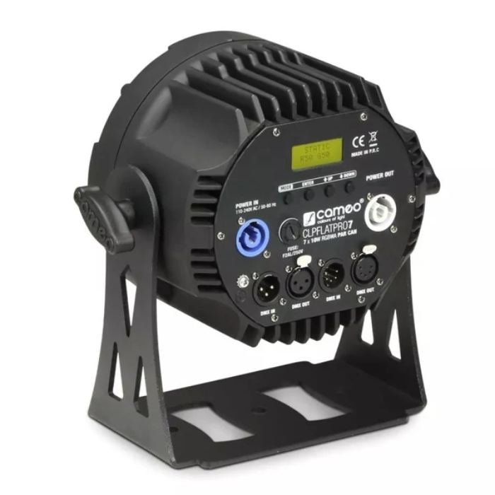 Cameo FLAT PRO 7 RGBWA CLPFLATPRO7 – PAR LED Profesional 7×10W RGBWA DMX para Escenarios y Eventos - Imagen 2