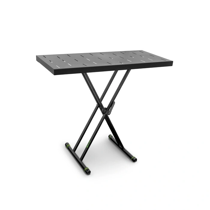 Gravity KSX 2 RD Soporte para Teclado con Escritorio Rápido para DJ, Estudio y Producción Musical