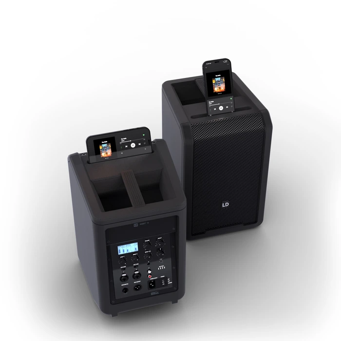 LD Systems ANNY 8 Stage Black Altavoz Portátil Activo a Batería Bluetooth 5.0 con Mezclador de 5 Canales - Imagen 7