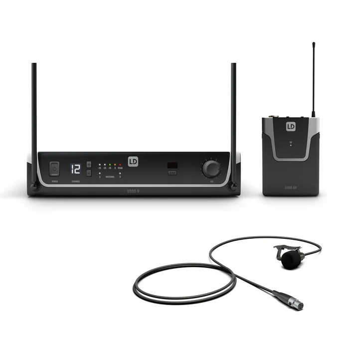 Micrófono Inalámbrico UHF de Solapa LD Systems LDU306BPL Profesional 655-679 MHz - Alcance 100 Mts.