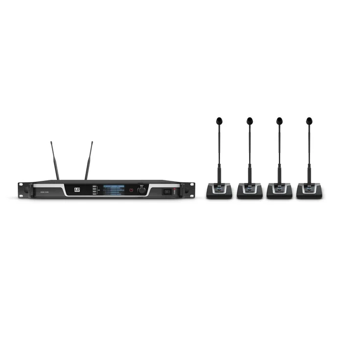 Sistema de Conferencia Inalámbrico LD Systems LDU506CS4 UHF 4 Canales 662-694 MHz