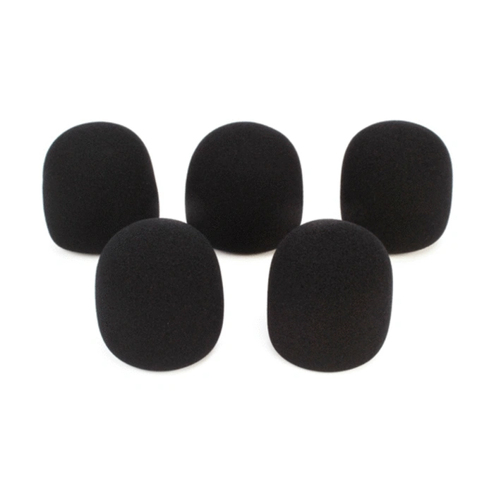 ASWS58B5 – Paquete de Esponjas para Micrófono de 5 Unidades Negras