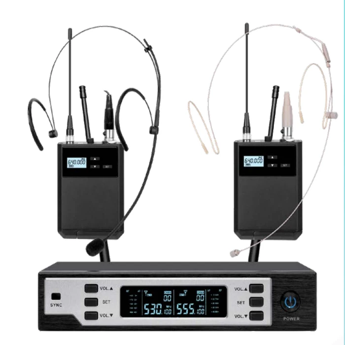 Sistema Inalámbrico Fortalessa CS 900TD True Diversity con 2 Micrófonos de Diadema