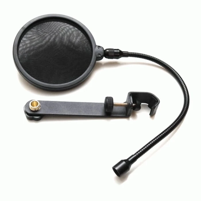 Samson PS01 Filtro Anti Pop con Cuello de Ganso – Malla de Nylon para Micrófono