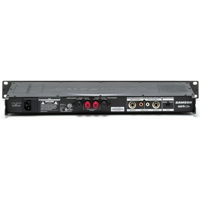 Samson Servo 120a – Amplificador de Potencia Estéreo de 120W | 60W por Canal - Imagen 2