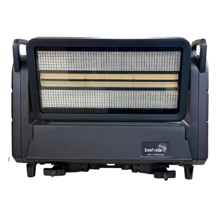 Bestvision STROM-2000 Estroboscópico LED 1200W con Movimiento Inclinable, RGB y IP65