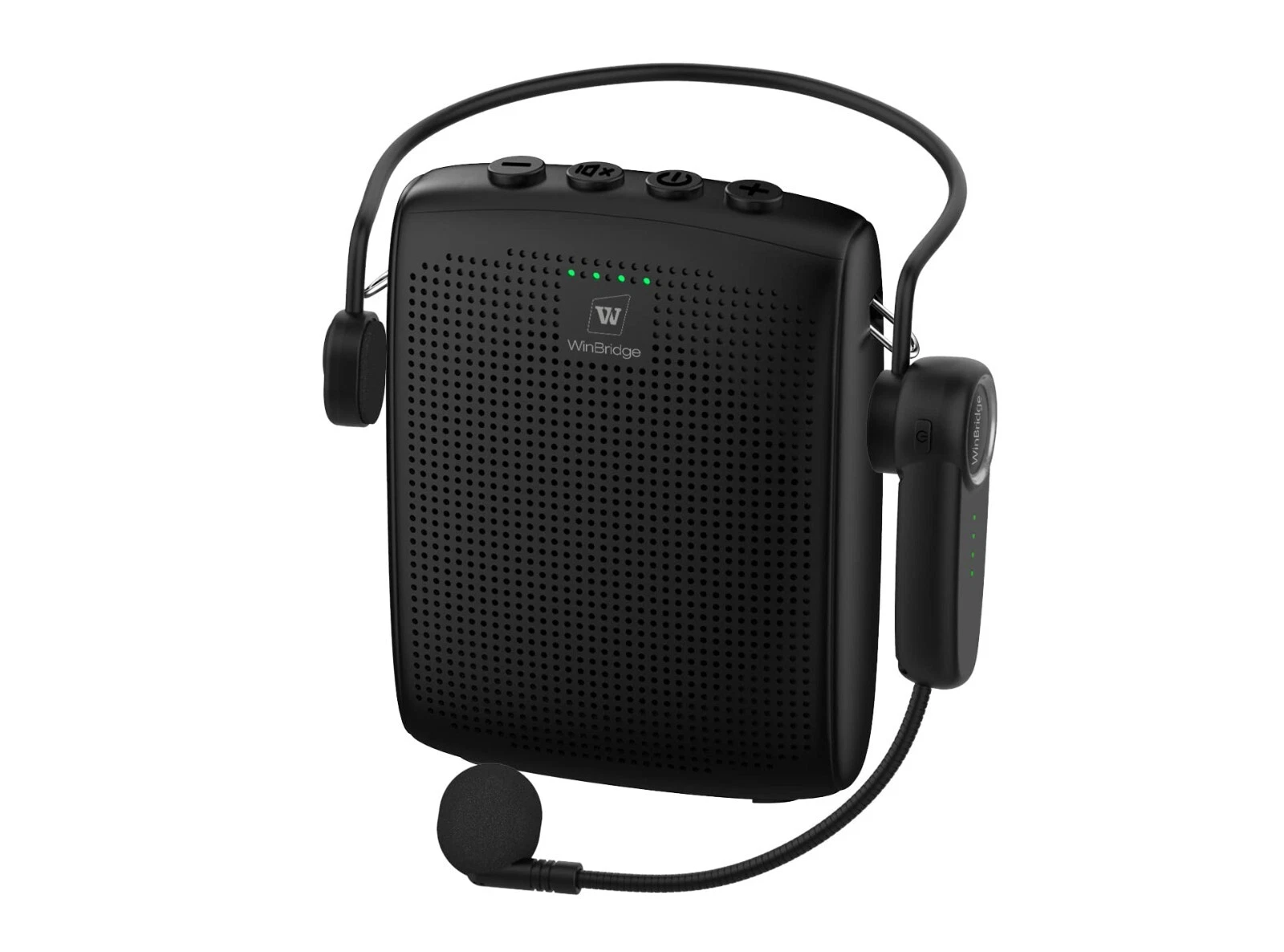 Amplificador de Voz WinBridge - WB002 15W - con Micrófono Inalámbrico de Diadema y Bluetooth